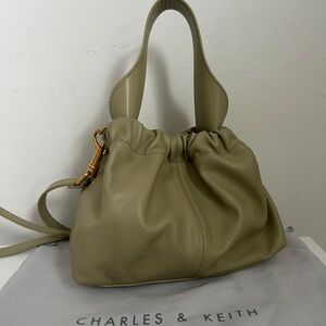 Charles & Keith Sage Green Crossbody Bag
